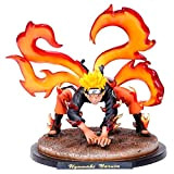 YooFit Figura Anime Naruto Uzumaki Figura Volpe A Nove Code Uzumaki Naruto Action Figure Decorazione Ornamenti da Collezione Animazioni Giocattolo ...
