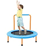 Yorbay Trampolino elastico per bambini 90cm Mini trampolino da salto per casa Interno/Esterno carico dinamico 75kg