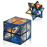 Yoshimoto Cube Magic Cube 2 in 1 Set di 3D cubo infinito Rubix cubo magico per bambini e adulti (cielo ...