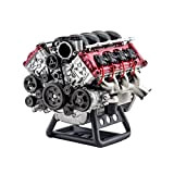 YOU339 Motore a combustione V8 modello per AX90104 SCX10II Capra VS4-10 Pro/Ultra Modellauto, MAD DIY Montaggio Motore RC Simulazione Motore ...