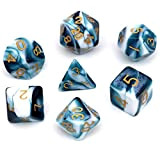 Yourandoll 7 Pezzi Dadi Poliedrici DND Dadi 16mm D20 D12 D10 D8 D6 D4 Dice per Dungeons And Dragons RPG ...