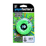 YOYO FACTORY YoyoFactory Yo-Yo Corda di Ricambio - 10 Pezzi, 100% Poliestere, Verde Colore, Si Adatta a Tutti i Tipi ...