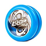YoyoFactory Loop 360 Yo-Yo - Blu (Grande per i Principianti, Gioco Yoyo Moderno, Cuscinetto a Sfera in Metallo, Corda e ...