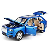 YQYW 1/24 Scale Rolls-Royce Cullinan Metal Car Toy Alloy Car with Lights | High Simulation | Scale 1:24 Red-Blue