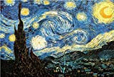 YspgArt Van Gogh-Notte Stellata Jigsaw 1000 Pezzi, Puzzle di Cartone Tavola Puzzle Gioco Educativo per Notte di Natale Adulto Bambino ...