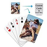 Yu Liao Carte da Gioco Personalizzate con Foto Carte da Poker Personalizzate (Mazzo da 54 Carte Formato Poker)