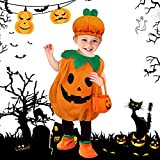 yumcute Costume da zucca per bambini, per Halloween, costume da zucca, per ragazzi e ragazze, costume di carnevale, per Halloween, ...