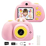 YunLone ToyZoom Macchina Fotografica per Bambini, Fotocamera Digitale Portatile per Kids Selfie Camera per Bambine 2 Pollici LCD Videocamera 1080P ...