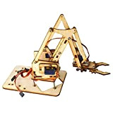 YWBL-WH 4 DOF Braccio meccanico robotico in legno sg90 Servo Science Experiment Kit fai da te per Arduino Raspberry Pi ...