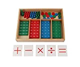 Yx-outdoor Gioco di francobolli Montessori sussidi didattici per la Matematica, 3 4 5 Anni Apprendimento dell'aritmetica per Bambini Addizione e ...