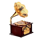 Yy-yy. Grammofono a forma di Classic Vintage Music Box della manovella Tipo Music Box del movimento Diy romantico di trasporto ...