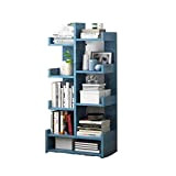 ZANZAN Librerie per Soggiorno Libreria, 8 Tier Ufficio Libro Stand, Book Organizer Bagagli mensola Rack, Bookends Legno for Camera da ...