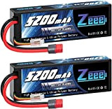 Zeee 2S Lipo Batteria 7,4V 80C 5200mAh RC Batteria Hardcase con Connectore Avanzato Deans T Spina per RC Evader BX ...