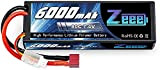 Zeee 2S Lipo Batteria 7,4V 80C 6000mAh Batteria RC Hardcase con Connectore Deans T Spina per RC Evader BX RC ...