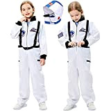 Zenhhrpt Tuta Spaziale Astronauta della Terra per Bambini Cosplay Kid Pilot Uniform Playing Costume