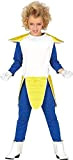 Zeus Party Guerriero Spaziale Sayan Costume per Bambini Taglie Varie Adatto per Halloween e Carnevale (5-6 ANNI)