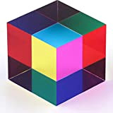 ZhuoChiMall CMY Mixing Color Cube, Prisma cubo Acrilico da 50 mm (2 Pollici), CMYcube per Arredamento casa o Ufficio, Giocattoli ...