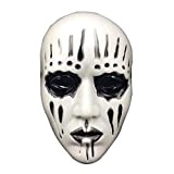 Zidao Maschera di Halloween Maschera Slipknot per Adulti Spaventoso e Halloween Horror Maschera Mascara De Halloween,Bianca
