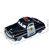 ZIJ - Modellini di auto in lega di metallo pressofuso, motivo Chick Hicks, Polizia, McQueen, Cricchetto, Fabulous, Hudson, in scala ...