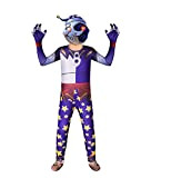 ZKFDP Costume da Clown Goccia di Luna Goccia di Luna,Gioco Five Nights Freddy Vestiti Cosplay, Sun-Drop Moon-Drop FNAF Costume Cosplay ...