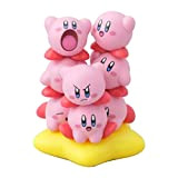 ZMOO 10 giocattoli impilabili Kirby Dream Land Nosechara impilabili con base per feste, giocattoli antistress per bambini