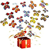 ZOCONE Magico Volante Farfalla, 20 PCS Magici Flying Butterfly Volante Farfalla Sorpresa Biglietto Farfalle Trucchi Magici, Grande Sorpresa Adatto per ...