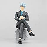 Zpzzy Gintama Sakata Gintoki Postura Seduta Modello di Personaggio Anime Figura di Azione Statua in Materiale PVC Modello di Figura ...