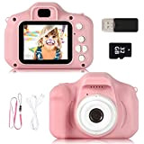 ZStarlite Fotocamera Bambini, Macchina Digitale Bambini, 1080P 2.0" HD Selfie Registratore Kids Videocamera, Bambini 3-10 Anni con Scheda SD da ...