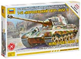 Zvezda King Tiger 500785023 500785023-1:72 - Kit di montaggio in plastica per principianti
