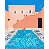 ZXDA Summer Time Paint By Numbers for Adults Bambini Paesaggio Dipinto a Mano Pittura a Olio Regalo Fai da Te ...