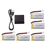 ZYGY 5X 3.7V 500mAh 25C Batterie e 5in1 Caricatore per H31 H37 H6D Hubsan X4 FPV H107C/D/L/P H108 JXD392 JXD388 ...