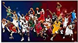 ZYHSB 1000 Pezzi Jigsaw Puzzle NBA Basketball Star Poster Adulti Bambini Giocattolo in Legno Gioco Educativo Wk581Xv