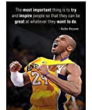 ZYHSB Basketball Star Kobe Bryant Poster Wood Jigsaw Puzzle 1000 Pezzi Giocattoli per Adulti Gioco di Decompressione Fr1000Mj